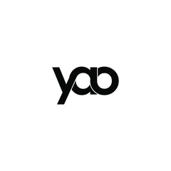 yao letter original monogram logo design