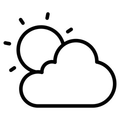 Wetter Soziale Medien Icon