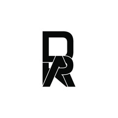 dra letter original monogram logo design