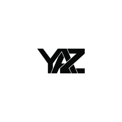 yaz letter original monogram logo design