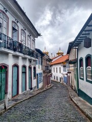 Fototapeta na wymiar Ouro Preto, Minas Gerais, Brazil - A colonial town in the Serra do Espinhaço mountains of eastern Brazil. It’s known for its baroque architecture, including bridges, fountains and squares