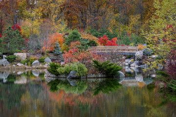 Fototapeta na wymiar Japanese Garden, Frederick Meijer Gardens, Grand Rapids, Michigan