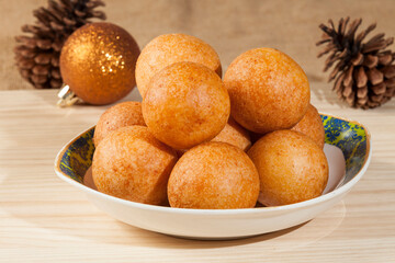 Colombian fritters, cheese balls, and corn flour.