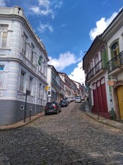 Obraz premium Ouro Preto, Minas Gerais, Brazil - A colonial town in the Serra do Espinhaço mountains of eastern Brazil. It’s known for its baroque architecture, including bridges, fountains and squares