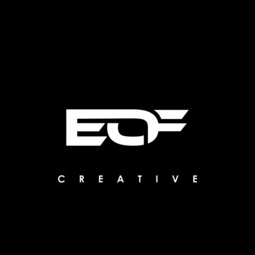 EOF Letter Initial Logo Design Template Vector Illustration