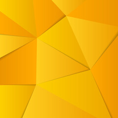 Abstract yellow , gold background , lowpoly