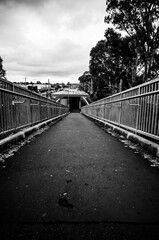 Ramp at an old train station