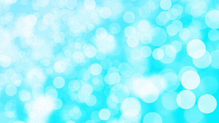 Abstract blue bokeh sea and sky cooling light beautiful design background.