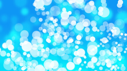 Abstract blue bokeh sea and sky cooling light beautiful design background.
