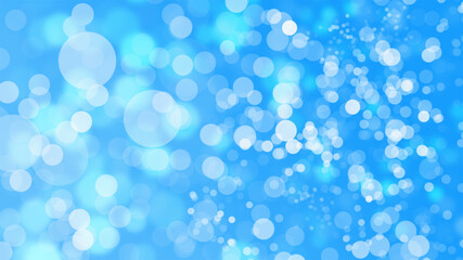 Abstract blue bokeh sea and sky cooling light beautiful design background.