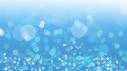 Abstract blue bokeh sea and sky cooling light beautiful design background.
