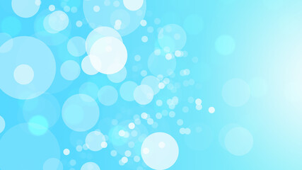 Abstract blue bokeh sea and sky cooling light beautiful design background.