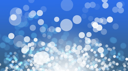 Abstract blue bokeh sea and sky cooling light beautiful design background.