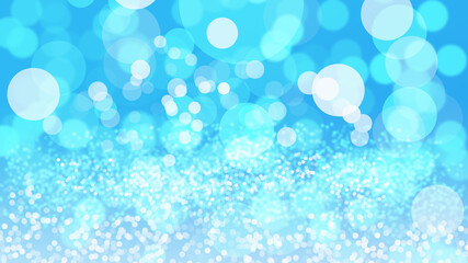 Abstract blue bokeh sea and sky cooling light beautiful design background.
