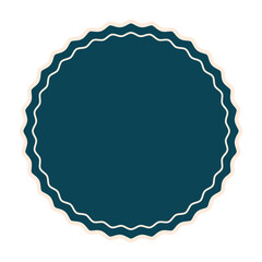 seal stamp of blue color