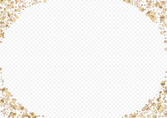 Gold Circle Paper Transparent Background. Festive 