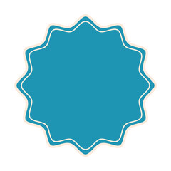 seal stamp of light blue color