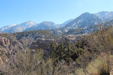 A glimpse of  a sun in Devil's Punchbowl in CA.