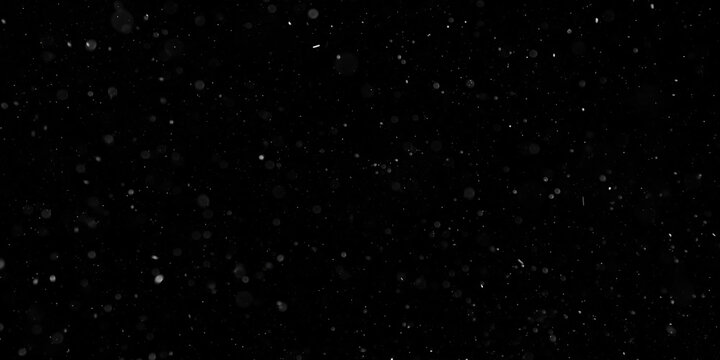 Dust Particles Stock Image In Black Background