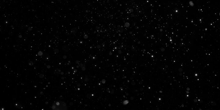 Dust Particles Stock Image In Black Background