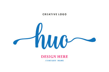 HUO lettering logo is simple, easy to understand and authoritative