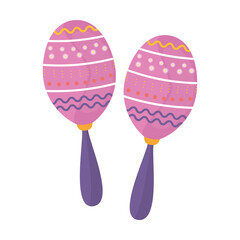 maraca icon on white background