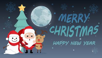 Character Cartoon Cute Christmas Day