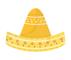 sombrero icon on white background