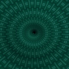 Digital illustration, geometric abstract colorful kaleidoscope 