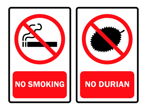 No Durian Sign Images – Browse 152 Stock Photos, Vectors, and Video