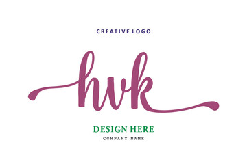 HVK lettering logo is simple, easy to understand and authoritative