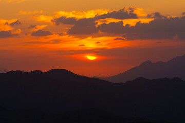 mountain sunset