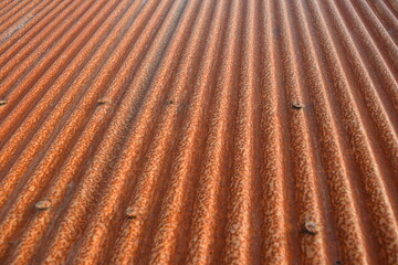 錆びた波トタン