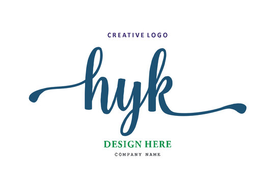 HYK lettering logo is simple, easy to understand and authoritative