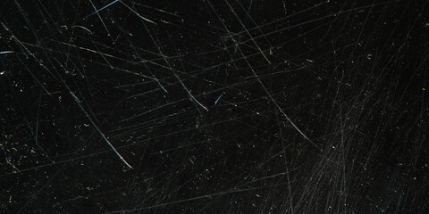 Metal Scratch Texture Stock Image In Black Background - obrazy, fototapety, plakaty