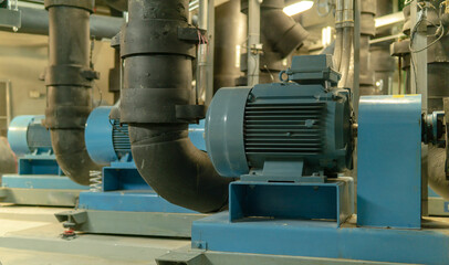 Obraz premium Factory motor machine equipment.Industrial business and technologies.