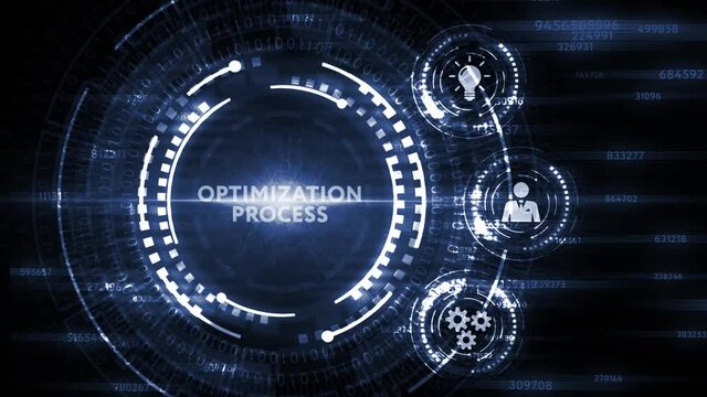 Internet, business, Technology and network concept. Optimization Software Technology Process System Business concept. 