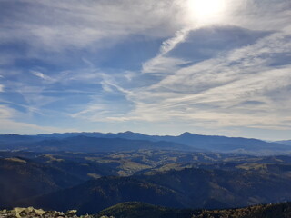 Obraz premium clouds over the mountain