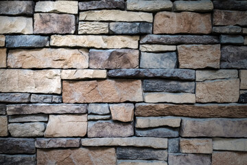 Background of modern decorative stone wall	
