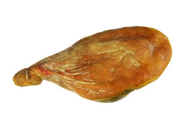pork leg ham isolated on white background