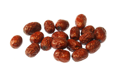 dry dates isolated on white background