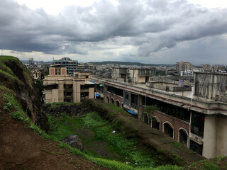 Fototapeta na wymiar Beautiful view of mumbai kalyan || landscape of kalyan city maharastra