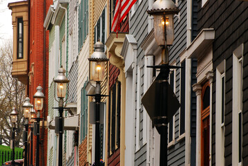 Row houses in Charlestown, Massachusetts