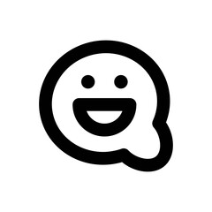 Smiley Icon - Vector Illustration .