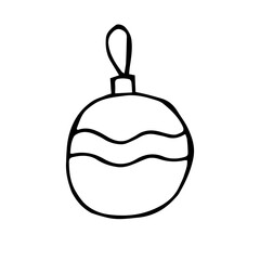 Set of winter doodles with lettering