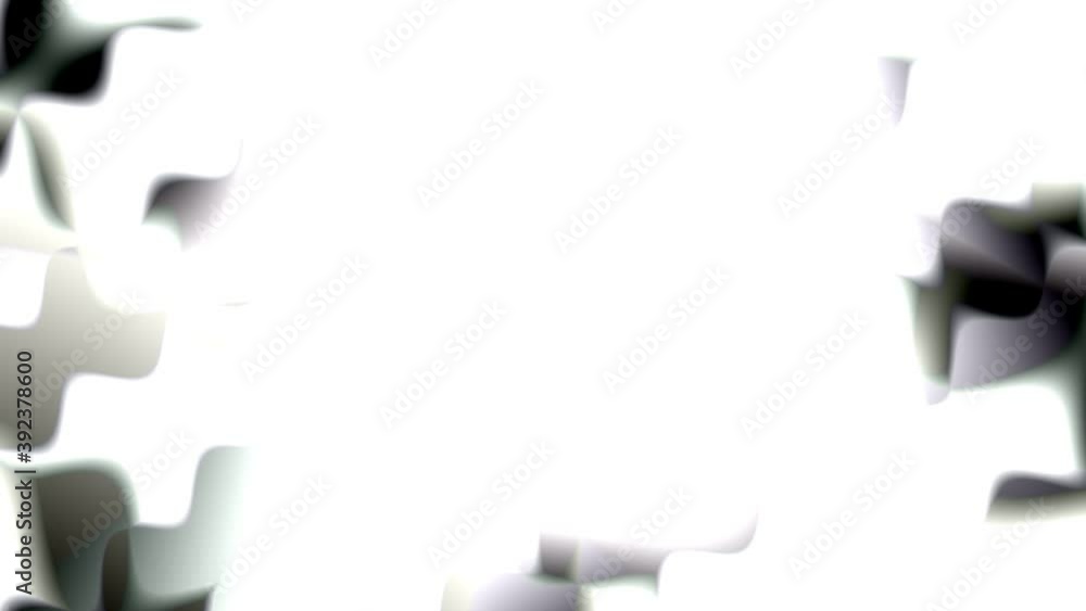 Poster wobbling rounded stacked layers of irregular lines shapes