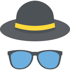
eyewear, sunglasses flat icon

