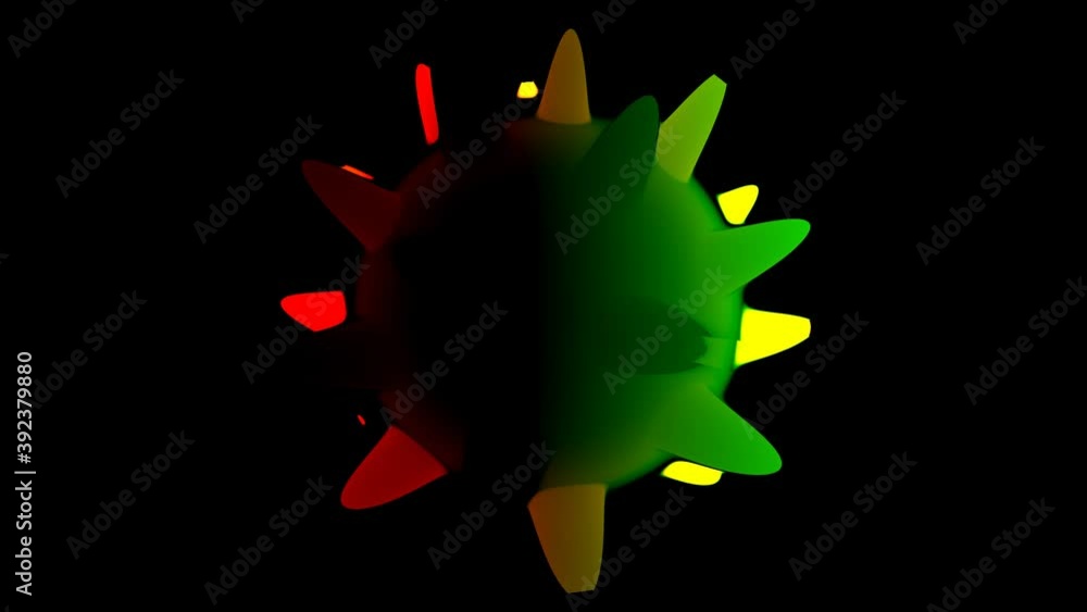 Poster pointed circle with sharp pointy spokes