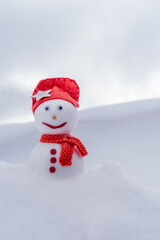 Image of a snowman. Handiwork.