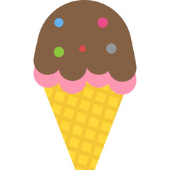 
Favorite snack of kids, ice cream cone
